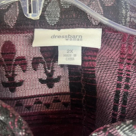 Dressbarn Tapestry Brocade Womens Full Zip Dark Academia Blazer Jacket  Size 2X - Picture 3 of 11